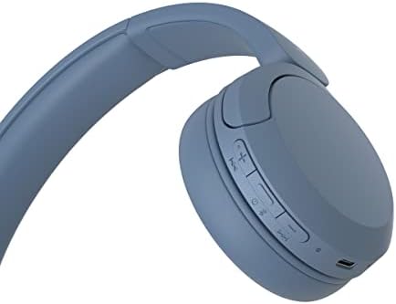 Sony WH CH520 Wireless Headphones Bluetooth On Ear Headset with Microphone and up to 50 Hours Battery Life with Quick Charging  Blue