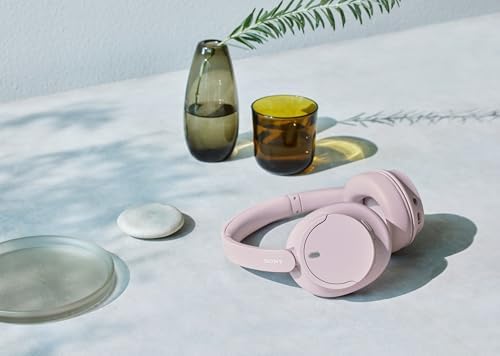Sony WH-CH720N Auriculares inalámbricos con cancelación de ruido Bluetooth sobre la oreja con micrófono, color rosa