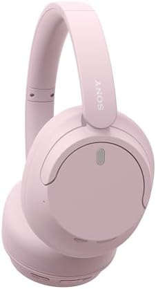 Sony WH-CH720N Auriculares inalámbricos con cancelación de ruido Bluetooth sobre la oreja con micrófono, color rosa