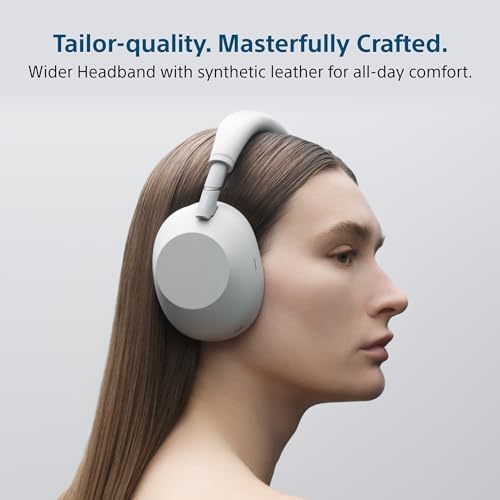 Sony  Refurbished WH 1000XM6 Wireless Noise Canceling Headphones   Silver  Renewed 