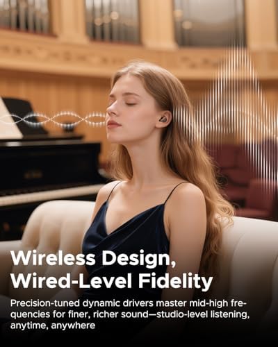 SoundPEATS H3 Hi Res Wireless Bluetooth Headphones with LDAC  aptX Lossless  Triple Units  55dB Active Noise Cancellation  6 AI Microphones  Transparent Mode  BT5 4  APP  37H  IPX5  Titanium Black