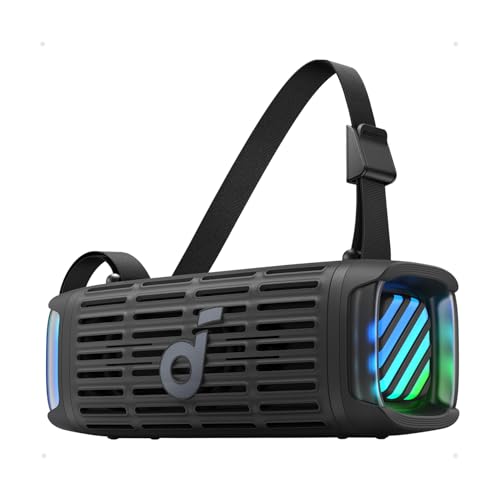 Soundcore Boom 3i by Anker  Rugged Outdoor Speakers  IP68 Waterproof  Floating Playback  Saltwater Resistant  BassUp 2 0  50W Portable Speaker  Bluetooth 5 3  16H Playtime  TWS  Kayak/Fishing/Camping