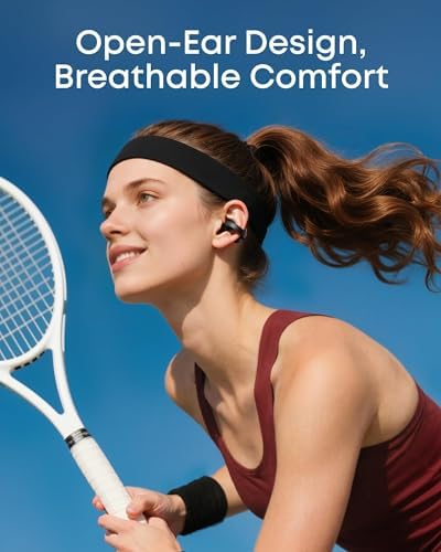 Soundcore C50i by Anker Open Ear Earbuds  Clip On Headphones Over Ear for Running Workout  12mm Drivers Powerful Bass  IP55 Waterproof  Bluetooth 6 0 Hi Res  FlexiClip Design