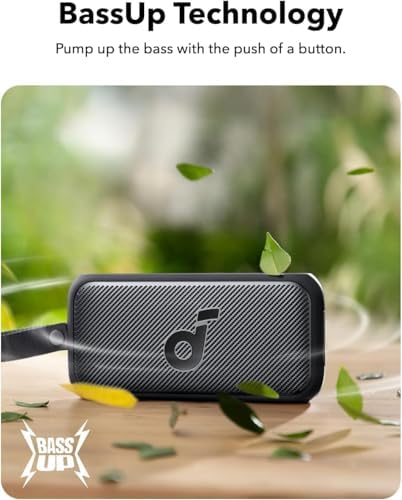 Soundcore Motion 300 by Anker  Bluetooth Speaker  Wireless Hi Res Portable Speaker  IPX7 Waterproof  BassUp  Bluetooth 5 3  30W Stereo Sound  13H Playtime for Home  Shower  Outdoor  and Travel
