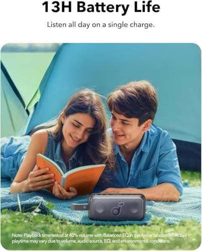Soundcore Motion 300 by Anker  Bluetooth Speaker  Wireless Hi Res Portable Speaker  IPX7 Waterproof  BassUp  Bluetooth 5 3  30W Stereo Sound  13H Playtime for Home  Shower  Outdoor  and Travel