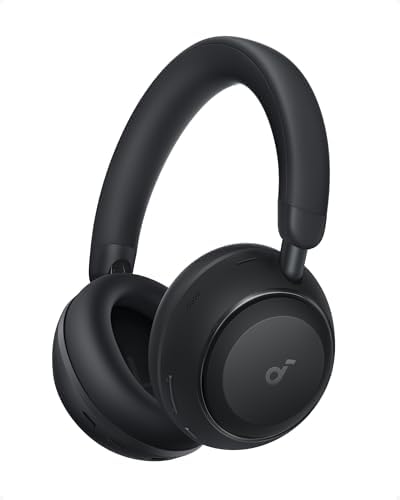 Soundcore Space 2 by Anker  Active Noise Cancelling Headphones  Comfortable Fit  50H Playtime  LDAC Hi Res Wireless Audio  Dual Connection  Clear Calls  Bluetooth 6 1  Nap Mode  Wearing Detection