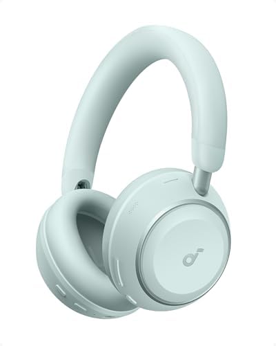 Soundcore Space 2 by Anker  Active Noise Cancelling Headphones  Comfortable Fit  50H Playtime  LDAC Hi Res Wireless Audio  Dual Connection  Clear Calls  Bluetooth 6 1  Nap Mode  Wearing Detection