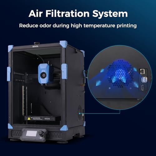 Sovol SV06 ACE 3D Printer Open Source  600mm/s Max High Speed 3D Printers  Fully Auto Leveling  with Camera Upgraded Structure Planetary Dual Gear Direct Drive Printing Size 8 66x8 66x9 84 inch