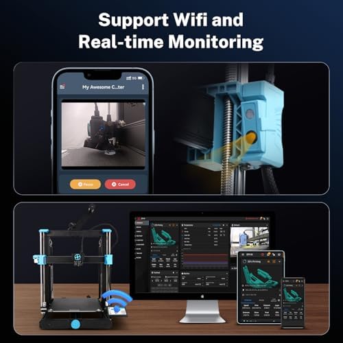 Sovol SV06 ACE 3D Printer Open Source  600mm/s Max High Speed 3D Printers  Fully Auto Leveling  with Camera Upgraded Structure Planetary Dual Gear Direct Drive Printing Size 8 66x8 66x9 84 inch