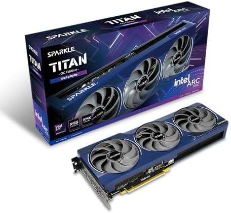 Sparkle Intel Arc B570 Guardian OC Graphics Card  10GB GDDR6  Torn Cooling 2 0  Axial Fan  Breathing Light  Metal Backplate  SB570G 10GOC
