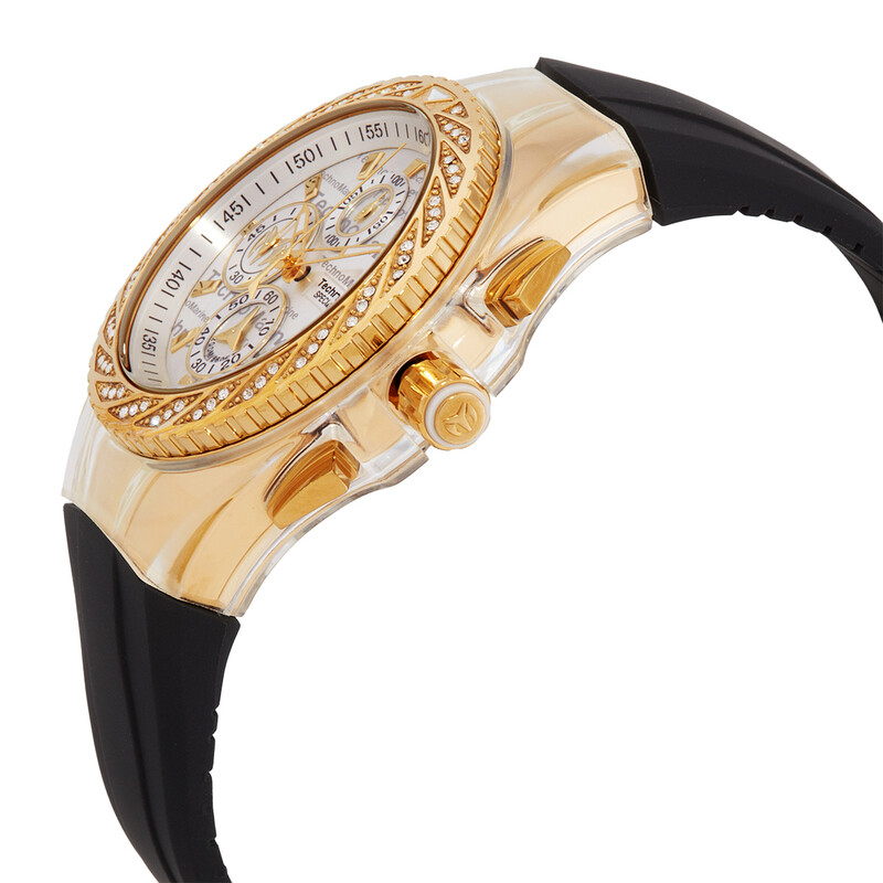 Tecnomar Reloj de pulsera para hombre Cruise Glitz Cronógrafo de Cuarzo con Esfera Blanca, Edición Especial