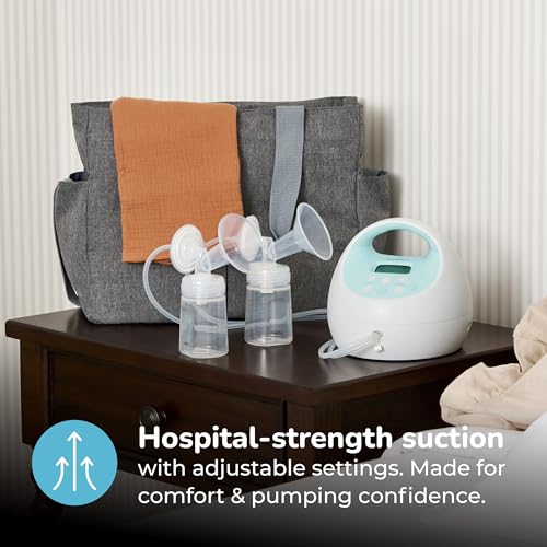 Spectra Baby S1 Plus Premier Rechargeable Breast Pump with Grey Tote Premium Accessory Kit   24 mm