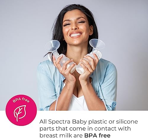 Spectra   S1 Plus Electric Breast Milk Pump with Tote Bag  Breast Milk Bottles and Cooler for Baby Feeding