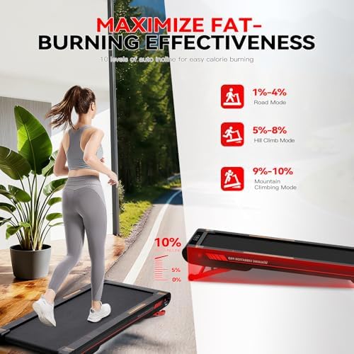Sperax Walking Treadmill Pad with APP  3 in 1 Under Desk Treadmill  400W Low Noise Walking Vibration Pad with Remote Control Portable Treadmills for Home Office