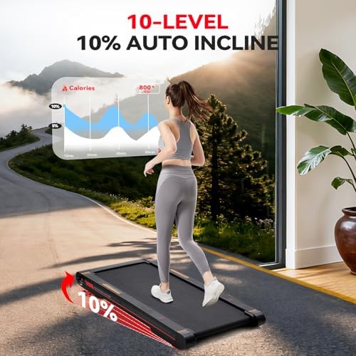 Sperax Walking Treadmill Pad with APP  3 in 1 Under Desk Treadmill  400W Low Noise Walking Vibration Pad with Remote Control Portable Treadmills for Home Office