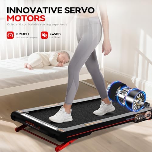 Sperax Walking Treadmill Pad with APP  3 in 1 Under Desk Treadmill  400W Low Noise Walking Vibration Pad with Remote Control Portable Treadmills for Home Office