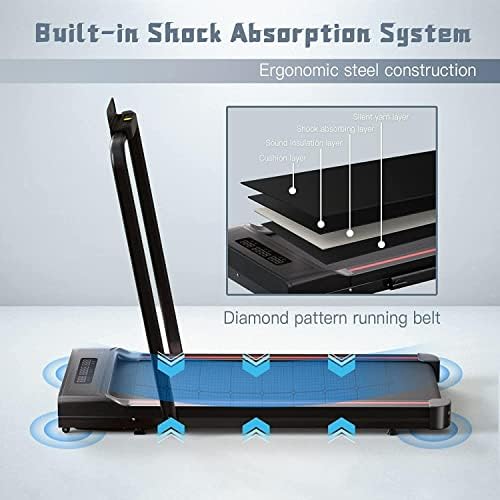 Sperax Walking Treadmill Pad with APP  3 in 1 Under Desk Treadmill  400W Low Noise Walking Vibration Pad with Remote Control Portable Treadmills for Home Office