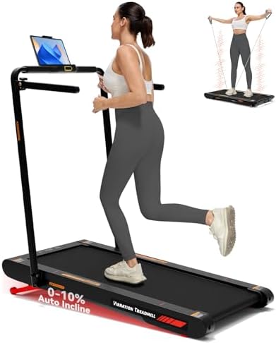 Sperax Walking Treadmill Pad with APP  3 in 1 Under Desk Treadmill  400W Low Noise Walking Vibration Pad with Remote Control Portable Treadmills for Home Office