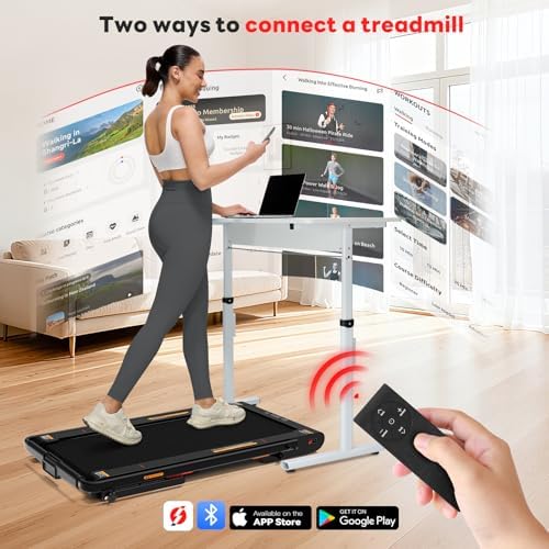 Sperax Walking Treadmill Pad with APP  3 in 1 Under Desk Treadmill  400W Low Noise Walking Vibration Pad with Remote Control Portable Treadmills for Home Office