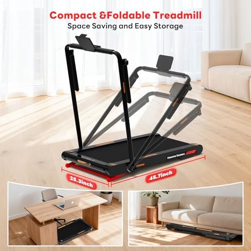 Sperax Walking Treadmill Pad with APP  3 in 1 Under Desk Treadmill  400W Low Noise Walking Vibration Pad with Remote Control Portable Treadmills for Home Office