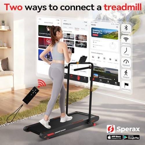 Sperax Walking Treadmill Pad with APP  3 in 1 Under Desk Treadmill  400W Low Noise Walking Vibration Pad with Remote Control Portable Treadmills for Home Office
