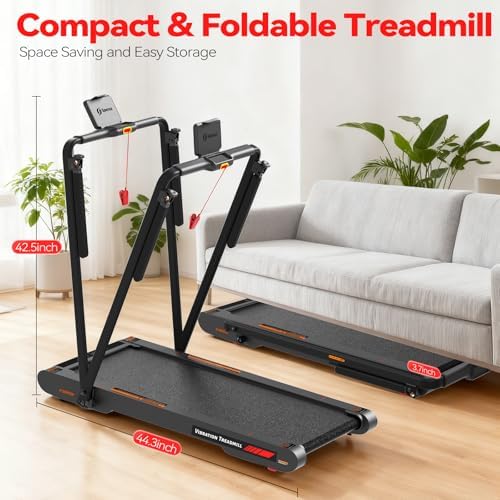 Sperax Walking Treadmill Pad with APP  3 in 1 Under Desk Treadmill  400W Low Noise Walking Vibration Pad with Remote Control Portable Treadmills for Home Office