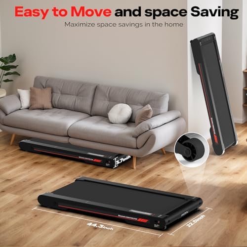 Sperax Walking Treadmill Pad with APP  3 in 1 Under Desk Treadmill  400W Low Noise Walking Vibration Pad with Remote Control Portable Treadmills for Home Office