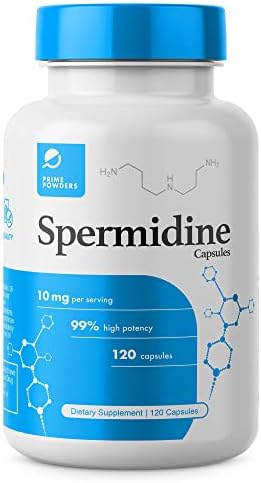 Spermidine Capsules Gluten Free 99  Concentration 100x More Potent Than Wheat Germ Extract for Anti Aging DNA Telomere Support