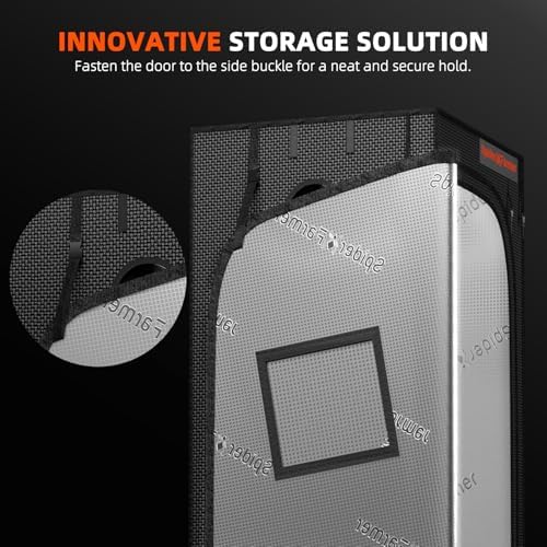 Spider Farmer 3x3 Grow Tent 2025 New  36x36x72  with Hook for Controller and Power Strip  Enlarged View Window  1680D Thicken Mylar Canvas for Indoor Hydroponic Growing for SF2000Pro  SE3000  G3000