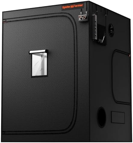 Spider Farmer 3x3 Grow Tent 2025 New  36x36x72  with Hook for Controller and Power Strip  Enlarged View Window  1680D Thicken Mylar Canvas for Indoor Hydroponic Growing for SF2000Pro  SE3000  G3000