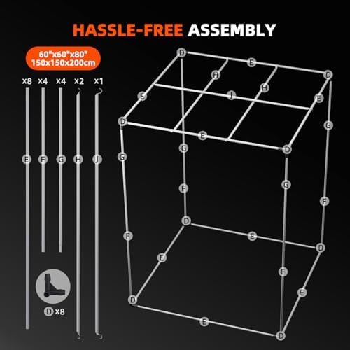 Spider Farmer 3x3 Grow Tent 2025 New  36x36x72  with Hook for Controller and Power Strip  Enlarged View Window  1680D Thicken Mylar Canvas for Indoor Hydroponic Growing for SF2000Pro  SE3000  G3000