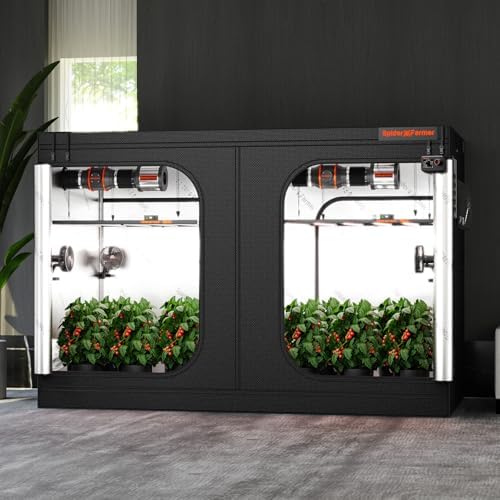 Spider Farmer 3x3 Grow Tent 2025 New  36x36x72  with Hook for Controller and Power Strip  Enlarged View Window  1680D Thicken Mylar Canvas for Indoor Hydroponic Growing for SF2000Pro  SE3000  G3000