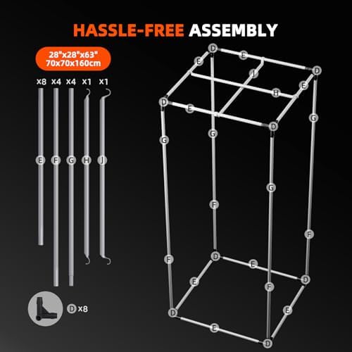 Spider Farmer 3x3 Grow Tent 2025 New  36x36x72  with Hook for Controller and Power Strip  Enlarged View Window  1680D Thicken Mylar Canvas for Indoor Hydroponic Growing for SF2000Pro  SE3000  G3000