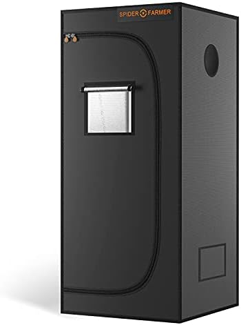 Spider Farmer 3x3 Grow Tent 2025 New  36x36x72  with Hook for Controller and Power Strip  Enlarged View Window  1680D Thicken Mylar Canvas for Indoor Hydroponic Growing for SF2000Pro  SE3000  G3000