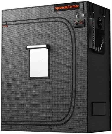 Spider Farmer 3x3 Grow Tent 2025 New  36x36x72  with Hook for Controller and Power Strip  Enlarged View Window  1680D Thicken Mylar Canvas for Indoor Hydroponic Growing for SF2000Pro  SE3000  G3000