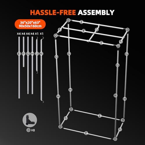 Spider Farmer 3x3 Grow Tent 2025 New  36x36x72  with Hook for Controller and Power Strip  Enlarged View Window  1680D Thicken Mylar Canvas for Indoor Hydroponic Growing for SF2000Pro  SE3000  G3000