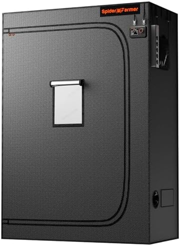 Spider Farmer 3x3 Grow Tent 2025 New  36x36x72  with Hook for Controller and Power Strip  Enlarged View Window  1680D Thicken Mylar Canvas for Indoor Hydroponic Growing for SF2000Pro  SE3000  G3000