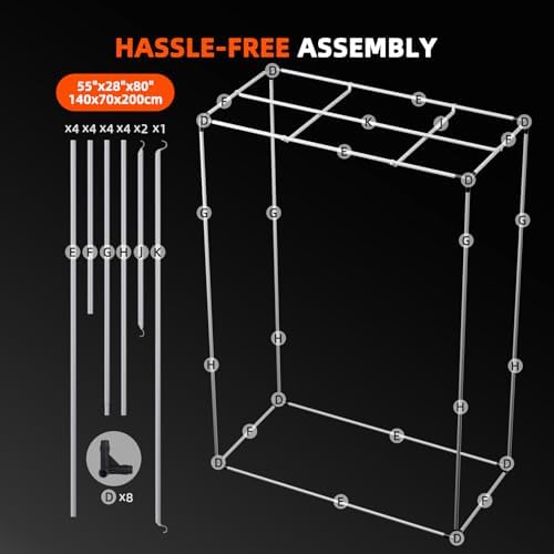 Spider Farmer 3x3 Grow Tent 2025 New  36x36x72  with Hook for Controller and Power Strip  Enlarged View Window  1680D Thicken Mylar Canvas for Indoor Hydroponic Growing for SF2000Pro  SE3000  G3000
