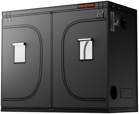 Spider Farmer 3x3 Grow Tent 2025 New  36x36x72  with Hook for Controller and Power Strip  Enlarged View Window  1680D Thicken Mylar Canvas for Indoor Hydroponic Growing for SF2000Pro  SE3000  G3000