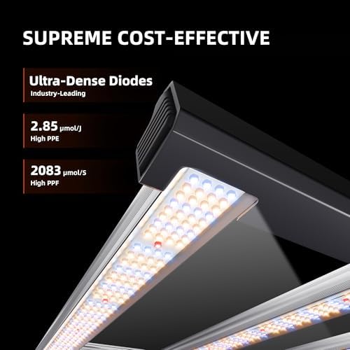 Spider Farmer G3000 Cost Effective LED Grow Lights 300W  3x3ft Coverage Full Spectrum Dimmable Bar Style Growing Lamp for Indoor Plants  2025 2025 Upgraded App Remote Control
