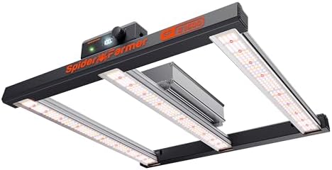 Spider Farmer G3000 Cost Effective LED Grow Lights 300W  3x3ft Coverage Full Spectrum Dimmable Bar Style Growing Lamp for Indoor Plants  2025 2025 Upgraded App Remote Control