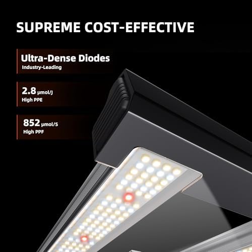 Spider Farmer G3000 Cost Effective LED Grow Lights 300W  3x3ft Coverage Full Spectrum Dimmable Bar Style Growing Lamp for Indoor Plants  2025 2025 Upgraded App Remote Control