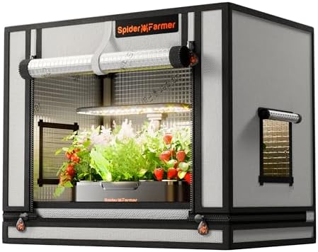 Spider Farmer Pro Series 3x3 Grow Tent  36x36x72 with Roll up Door  Observation Window Floor Tray  2000D Thicken Mylar Canvas  3x3x6 for Hydroponic Indoor Growing for SF4000  SE3000  G3000