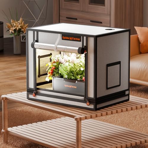 Spider Farmer Pro Series 3x3 Grow Tent  36x36x72 with Roll up Door  Observation Window Floor Tray  2000D Thicken Mylar Canvas  3x3x6 for Hydroponic Indoor Growing for SF4000  SE3000  G3000