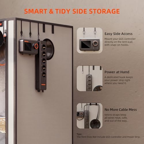 Spider Farmer Pro Series 3x3 Grow Tent  36x36x72 with Roll up Door  Observation Window Floor Tray  2000D Thicken Mylar Canvas  3x3x6 for Hydroponic Indoor Growing for SF4000  SE3000  G3000