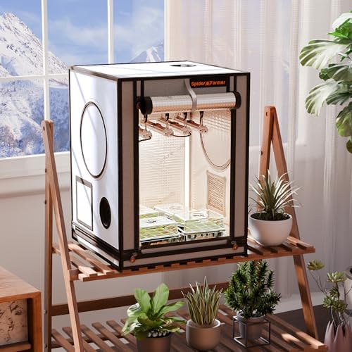 Spider Farmer Pro Series 3x3 Grow Tent  36x36x72 with Roll up Door  Observation Window Floor Tray  2000D Thicken Mylar Canvas  3x3x6 for Hydroponic Indoor Growing for SF4000  SE3000  G3000