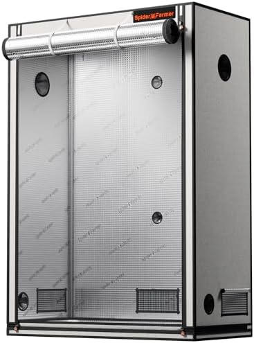 Spider Farmer Pro Series 3x3 Grow Tent  36x36x72 with Roll up Door  Observation Window Floor Tray  2000D Thicken Mylar Canvas  3x3x6 for Hydroponic Indoor Growing for SF4000  SE3000  G3000