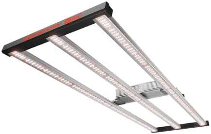 Spider Farmer SE5000 480W LED Grow Light  Samsung LM301H EVO Diodes  2025 Upgraded Remote App Control  Full Spectrum Dimmable Daisy Chain Bar Style Growing Lamp for Indoor Plants  4x4ft Coverage