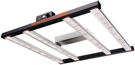 Spider Farmer SE5000 480W LED Grow Light  Samsung LM301H EVO Diodes  2025 Upgraded Remote App Control  Full Spectrum Dimmable Daisy Chain Bar Style Growing Lamp for Indoor Plants  4x4ft Coverage