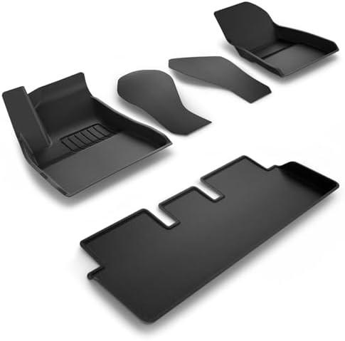 Spigen WeatherBloc Floor Mat Set  with Edgeguard  for Tesla Model 3 Highland  Standard  Premium & Performance 2026/25/24  with Non Slide Sliplock Weatherproof Technology